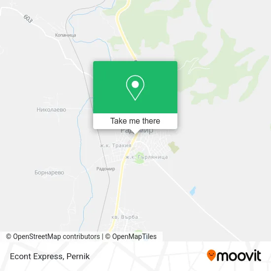 Карта Econt Express