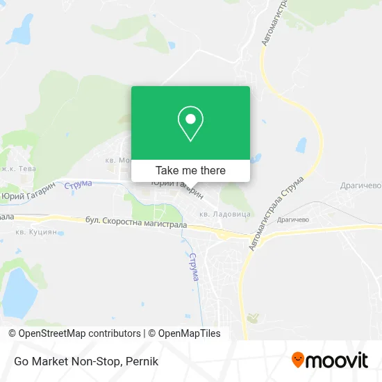 Go Market Non-Stop map