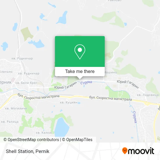 Shell Station map