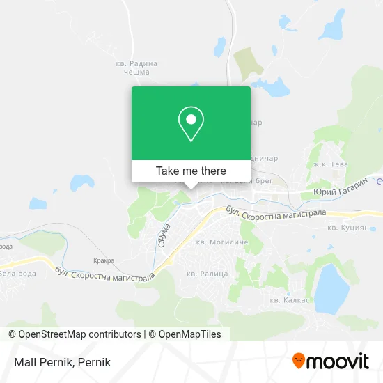 Mall Pernik map