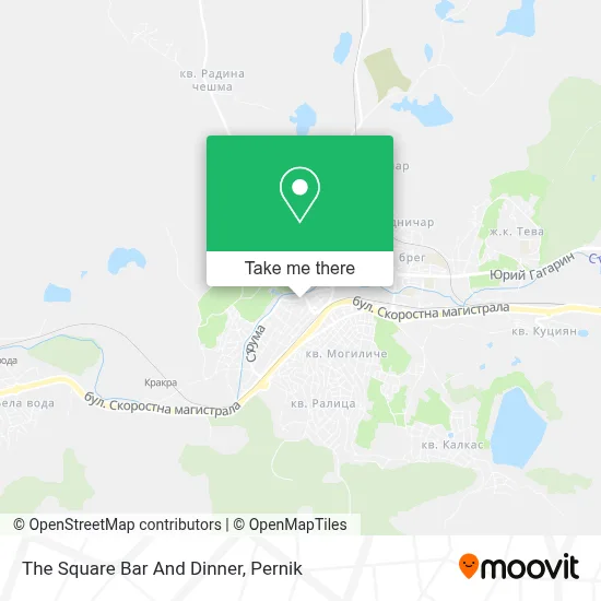 The Square Bar And Dinner map