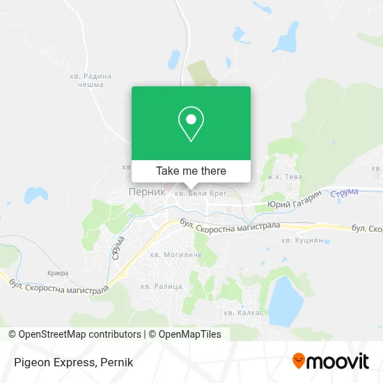 Pigeon Express map