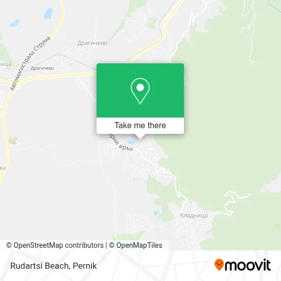 Rudartsi Beach map