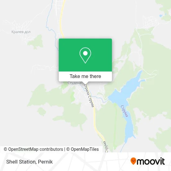 Shell Station map
