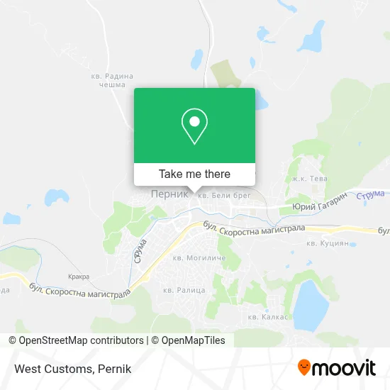 West Customs map