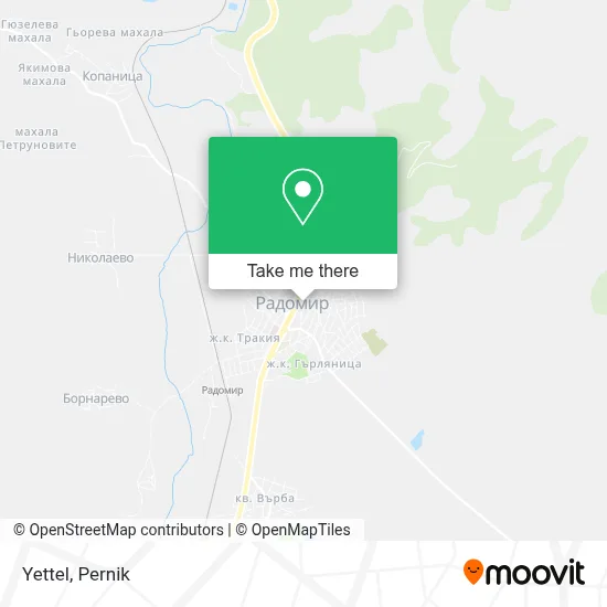 Yettel map