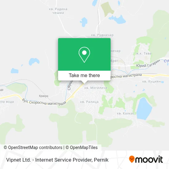 Vipnet Ltd. - Internet Service Provider map