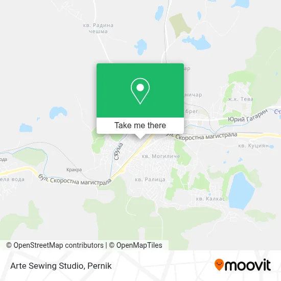 Arte Sewing Studio map