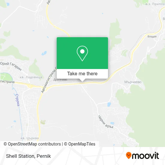 Shell Station map