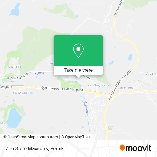 Zoo Store Maxson's map