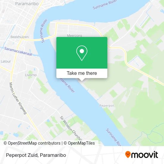 Peperpot Zuid map