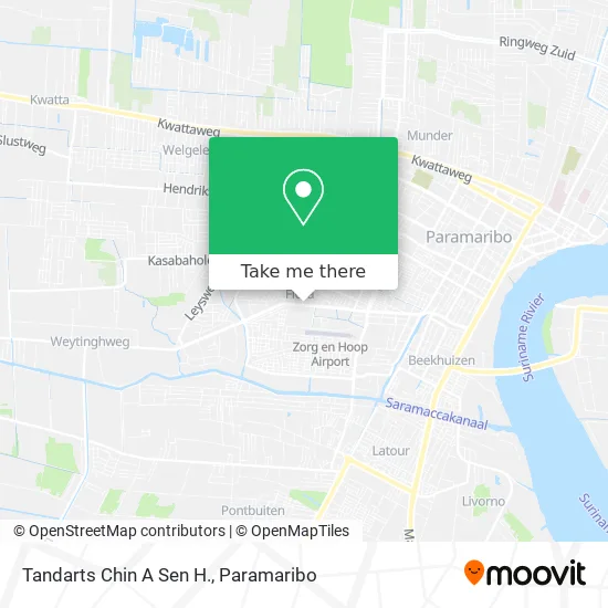 Tandarts Chin A Sen H. map