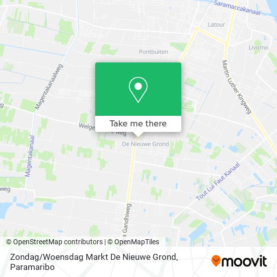 Zondag / Woensdag Markt De Nieuwe Grond map