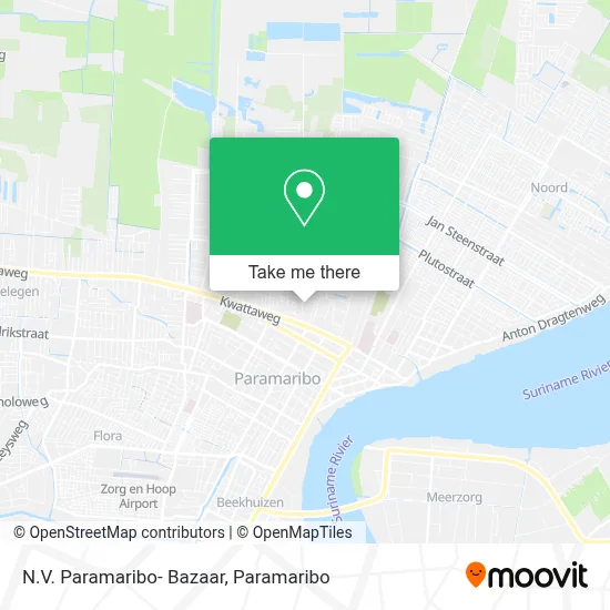 N.V. Paramaribo- Bazaar map