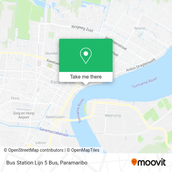 Bus Station Lijn 5 Bus map