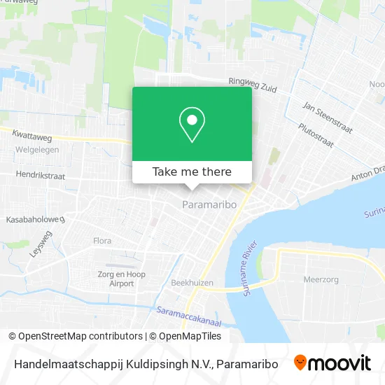 Handelmaatschappij Kuldipsingh N.V. map