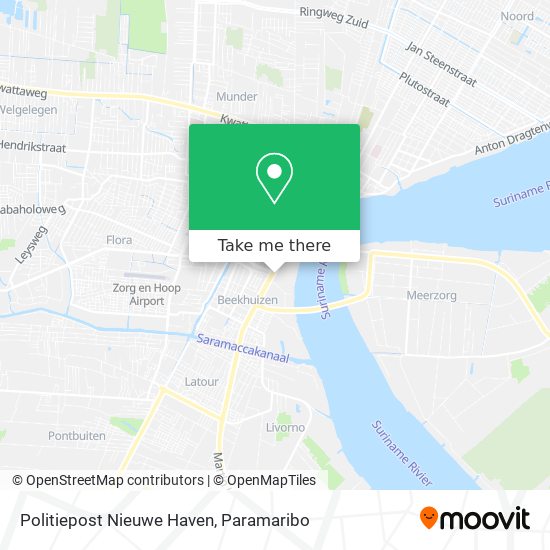 Politiepost Nieuwe Haven map