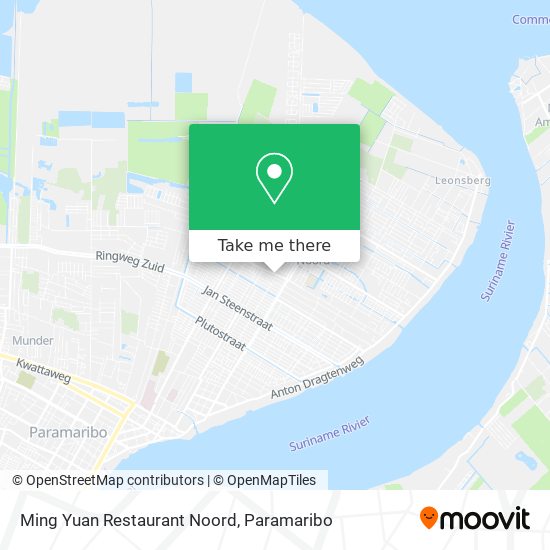 Ming Yuan Restaurant Noord map