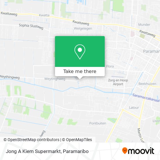 Jong A Kiem Supermarkt map