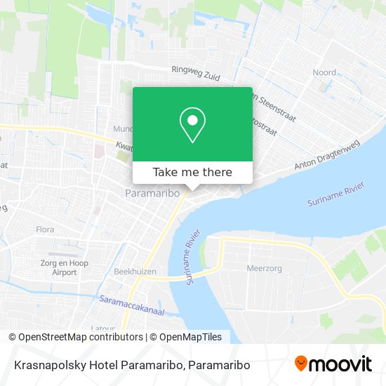 Krasnapolsky Hotel Paramaribo map