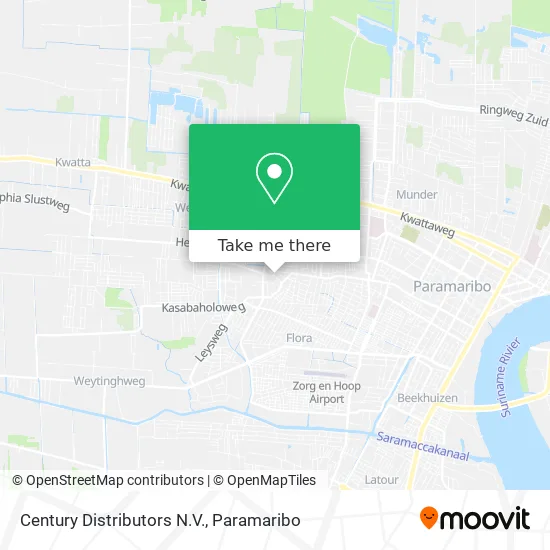 Century Distributors N.V. map