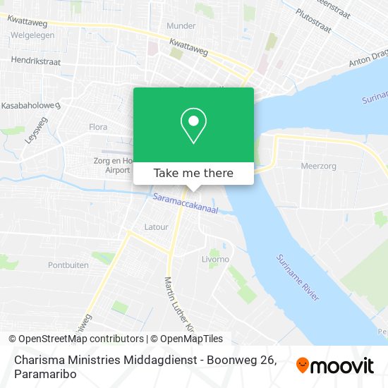 Charisma Ministries Middagdienst - Boonweg 26 map