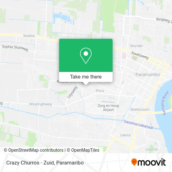 Crazy Churros - Zuid map