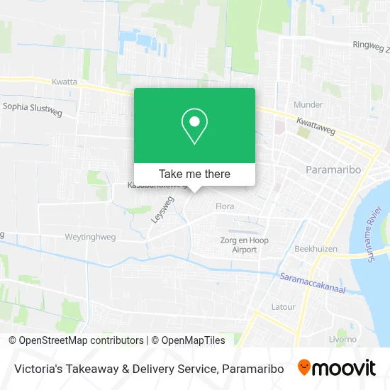 Victoria's Takeaway & Delivery Service map