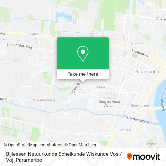 Bijlessen Natuurkunde Scheikunde Wiskunde Vos / Voj map