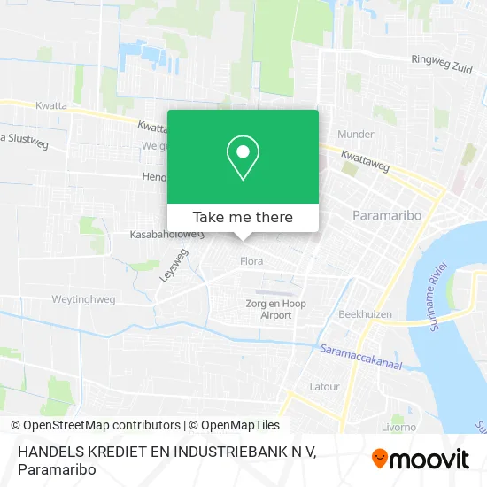 HANDELS KREDIET EN INDUSTRIEBANK N V map