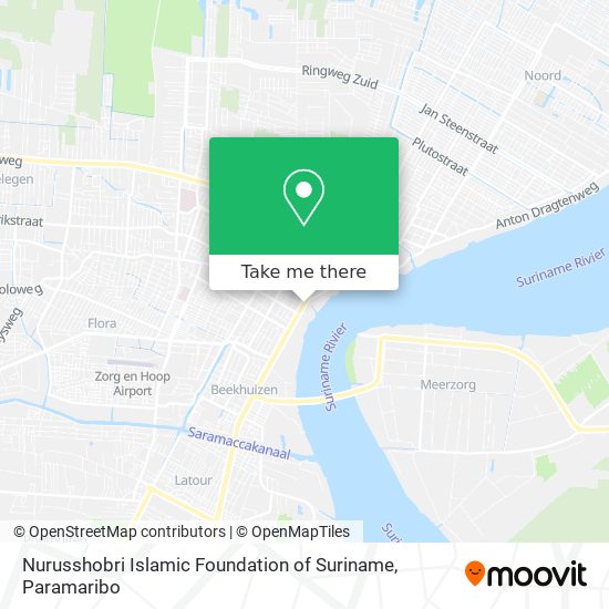 Nurusshobri Islamic Foundation of Suriname map