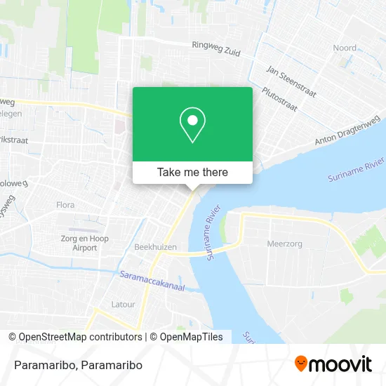 Paramaribo map
