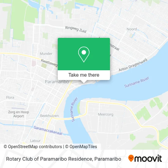 Rotary Club of Paramaribo Residence map