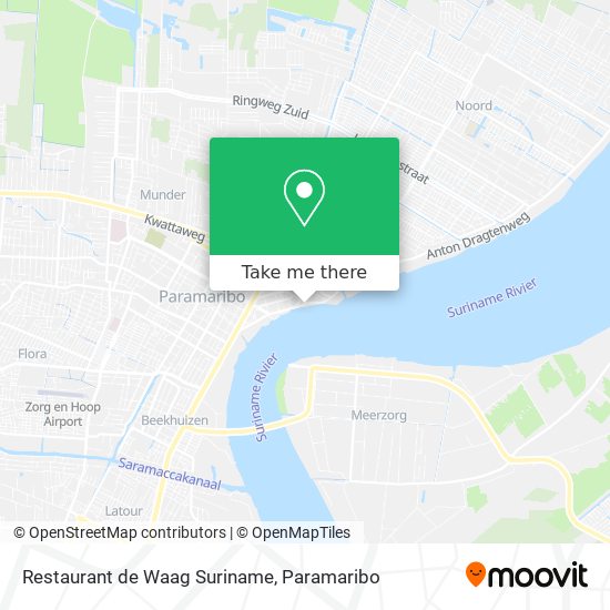 Restaurant de Waag Suriname map