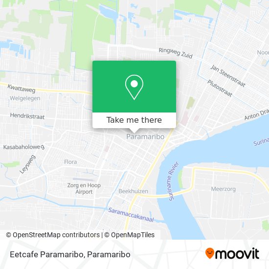 Eetcafe Paramaribo map