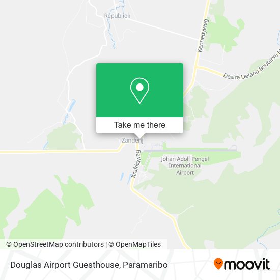 Douglas Airport Guesthouse map
