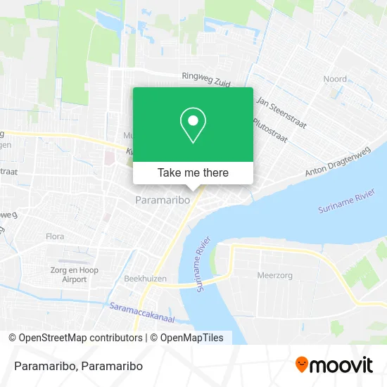 Paramaribo map