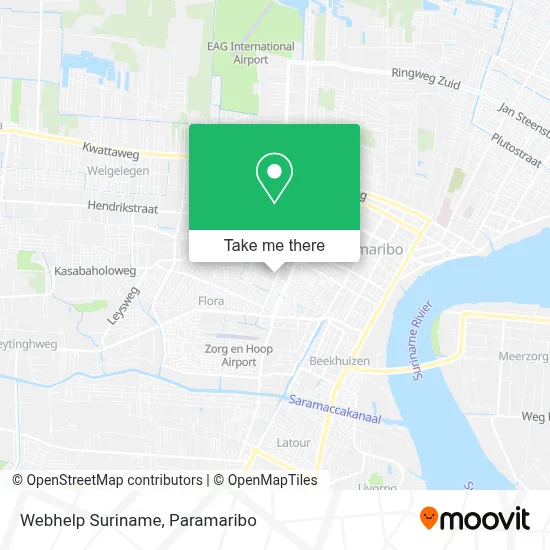 Webhelp Suriname map