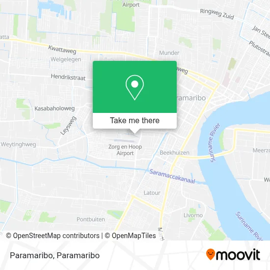 Paramaribo map