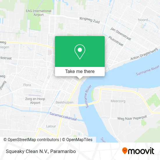 Squeaky Clean N.V. map