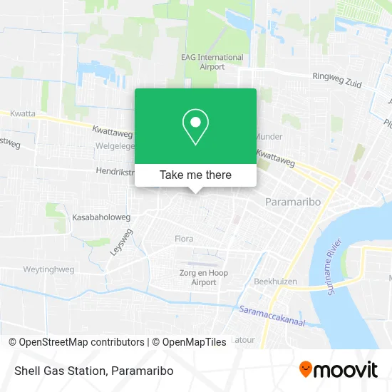 Shell Gas Station map