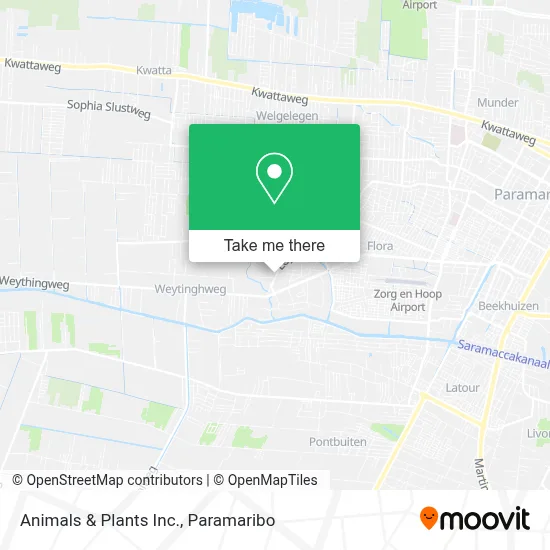 Animals & Plants Inc. map