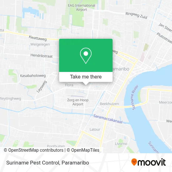 Suriname Pest Control map