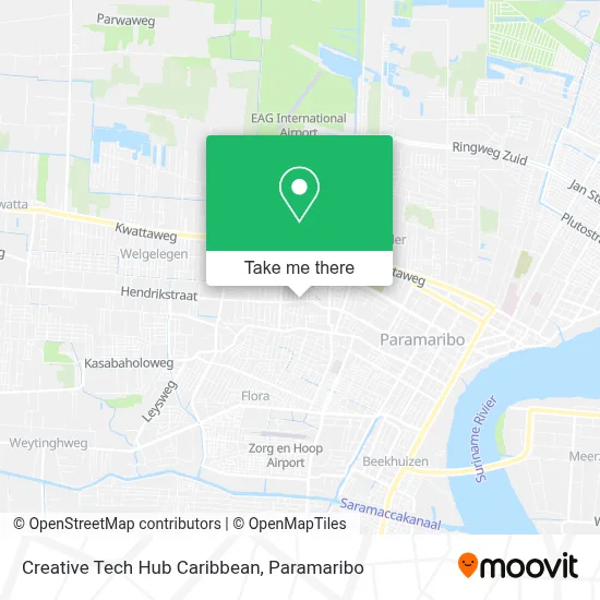 Creative Tech Hub Caribbean map