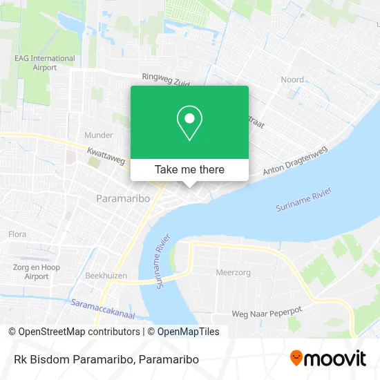 Rk Bisdom Paramaribo map