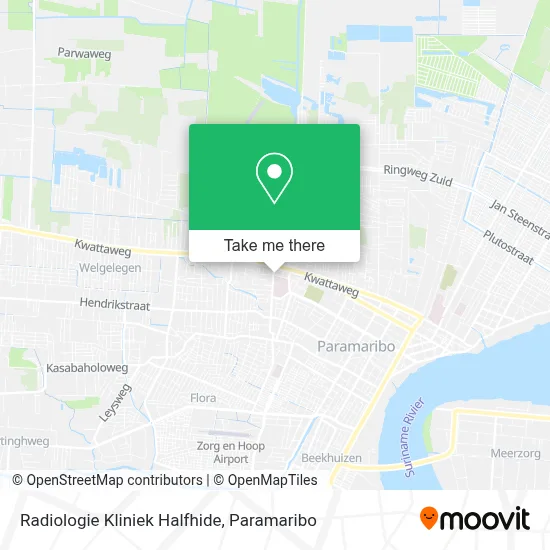 Radiologie Kliniek Halfhide map