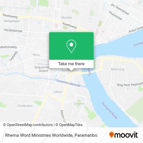 Rhema Word Ministries Worldwide map