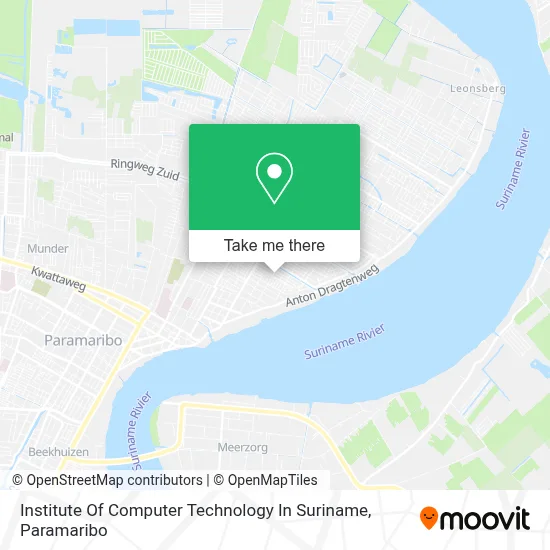 Institute Of Computer Technology In Suriname map
