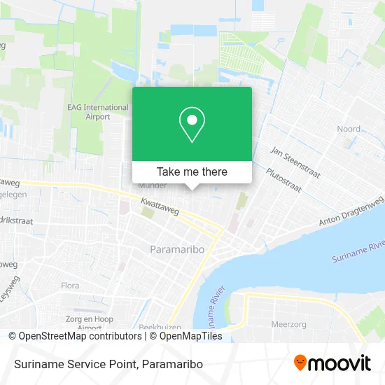 Suriname Service Point map