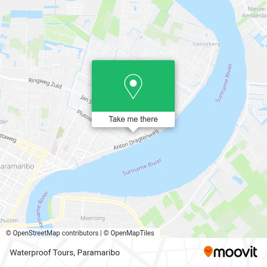 Waterproof Tours map